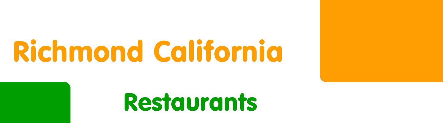 Best restaurants in Richmond California - Rating & Reviews